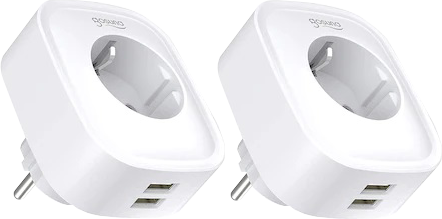 Pachet 2 prize inteligente Gosund SP112, Wi-Fi, 2xUSB