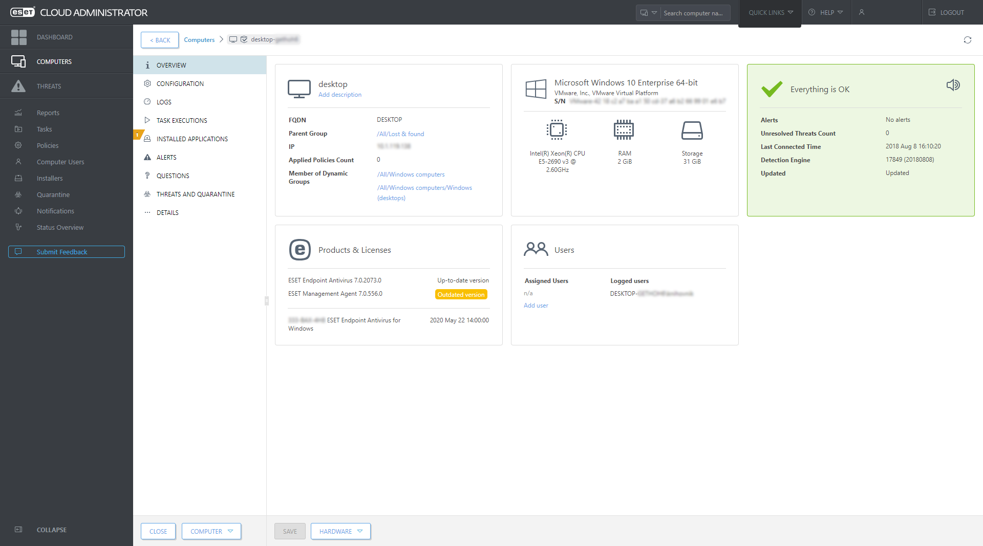 ESET Remote Administrator