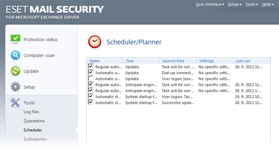 ESET Mail Security Exchange45 programare utilitare