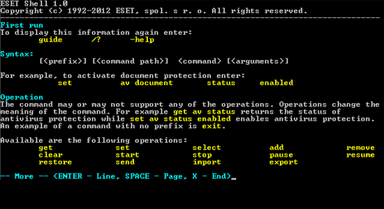 ESET Mail Security Exchange45 Shell